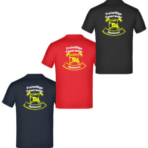 Feuerwehr T-Shirt Feuerwehrhelm mit Ortsname